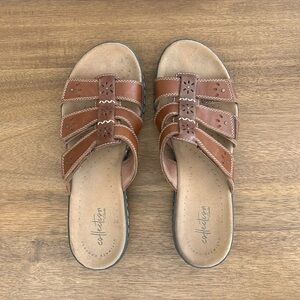 Clarks Brown Ultimate Comfort Leisa Spring Sandals